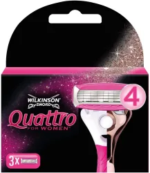 WILKINSON Quattro For Women Klingen 3 Stk