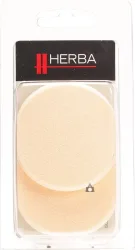 Herba Make-up Schw&auml;mmchen, rund, beige, 2 Stk.