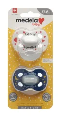 Medela Baby Schnuller Day & Night Unisex 0-6 Monate (2 Stk)