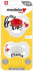 Medela Baby Schnuller Day & Night Signature 6-18 Monate (2 Stk)