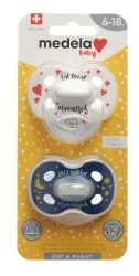 Medela Baby Schnuller Day & Night Unisex 6-18 Monate (2 Stk)