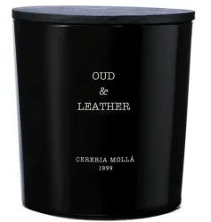 Cereria Mollá Premium Candle XL Oud & Leather 3-Docht-Duftkerze (600g)