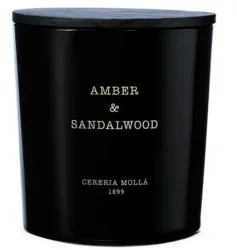Cereria Mollá Premium Candle XL Amber & Sandalwood 3-Docht-Duftkerze (600g)