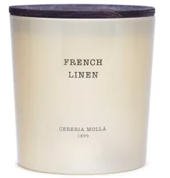 Cereria Mollá Premium Candle XL French Linen 3-Docht-Duftkerze (600g)