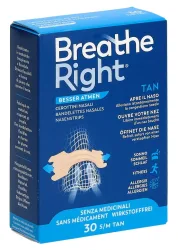 Breathe Right Nasenpflaster TAN, Grösse S/M (30 Stk)