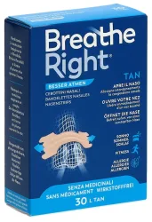 Breath Right Nasenpflaster TAN, Grösse L (30 Stk)