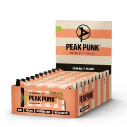 PEAK PUNK Organic Oat Flapjack Chocolate Peanut (12x60g)