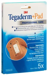 undefined, 3M TEGADERM+PAD 9x10cm Wundkissen 4.5x6cm (n) 5 Stück