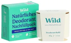 Wild - Deodorant Refill Fresh Cotton & Sea Salt, 40 g, Türkisblau
