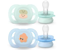 PHILIPS AVENT, Philips Avent Ultra Start Schnuller 0-6 Monate, Grün/Blau Design