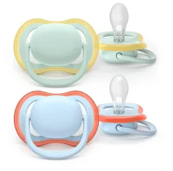 Philips Avent Ultra Air Sucette +0m Luft pistache/bleu