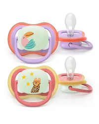 Philips Avent Ultra Air Nighttime Glow Schnuller ? 18m+ ? Toucan/Cat