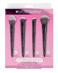 Brushworks Buff and Blend Face Set Box 4 Stk