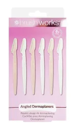 Brushworks Angled Dermaplaners Box 6 Stk
