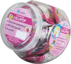 miradent Xylipop zuckerfreier Lollipop Erdbeere (25 Stk)
