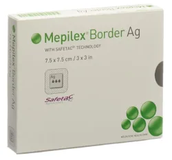 Mepilex Border Ag Schaumverband 7.5x7.5cm (5 Stk)