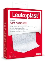 Leukoplast cutisoft soft compress, 7.5x7.5cm (12 Stk)