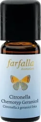 Farfalla AromaCare Citronella Chemotyp Geraniol Ätherisches Öl Bio (10ml)