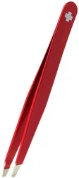 Rubis Pinzette schr&auml;g, Inox, rot, Schweizerkreuz