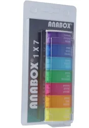 Anabox Medidispenser 7 Tage bunt im Blister (1 Stk)