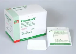 Vliwasoft Vliesstoffkompresse, 10x10cm, 4-lagig (2x75 Stk)
