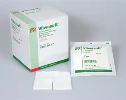 Vliwasoft Schlitzkompresse 7.5x7.5cm (50 x 2 Stk)