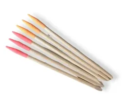 Herba.Manik&uuml;r-St&auml;bchen mit Feilspitze, rosa, peach, 6 Stk.