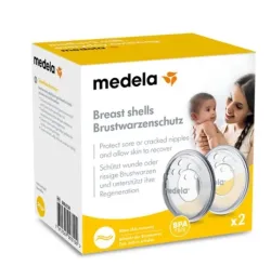 medela - Brustwarzenschutz Schwangerschafts- und Still-Zubehör - Transparent - Silikon - 2 Stück