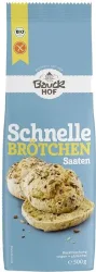 Bauckhof Bio Schnelle Brötchen Saaten glutenfrei (500g)