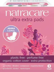 Natracare Damenbinden Flügel ultra extra lang (8 Stk)