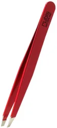Rubis Pinzette schr&auml;g, Inox, rot