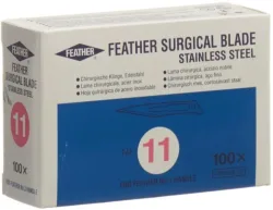 Feather Skalpellklingen steril Nr.11 (100 Stk)