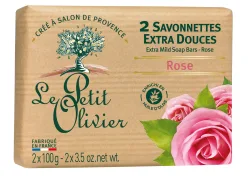 Le Petit Olivier savonnette extra douce rose 2 x 100 g