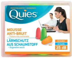 QUIES L&auml;rmschutz aus Schaumstoff NEON 12 Stk