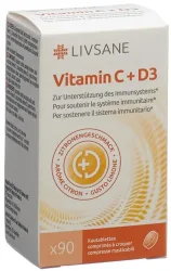 LIVSANE Vitamin C + D3 Kautabletten (90 Stk)