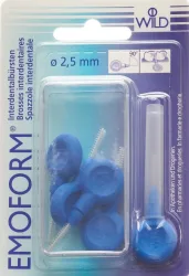 EMOFORM Interdentalbürsten 2.5mm dunkelblau (5 Stk)