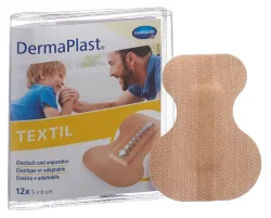 DermaPlast TEXTIL Fingerspitzenpflaster, 5x6cm, elastisch (12 Stk)