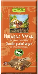 RAPUNZEL Nirwana Vegan Rice Choco mit Praliné-Füllung (100g)