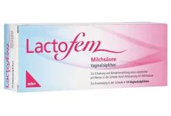 Lactofem Milchsäure Vaginalzäpfchen (14 Stk)