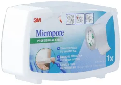 3M Micropore Vliespflaster mit Dispenser 25mmx5m weiss (1 Stk)