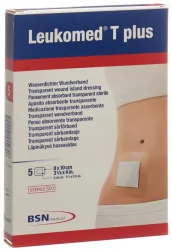 Leukomed T plus transparenter Wundverband 8x10cm (5 Stk)