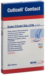 Cuticell Contact Silikonwundauflage 5x7.5cm (5 Stk)