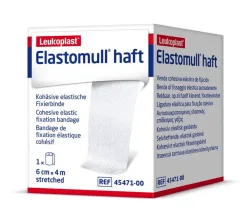 Elastomull haft Gazebinde weiss 4mx6cm Rolle (1 Stk)