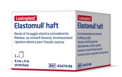 Elastomull haft Gazebinde weiss, 4mx4cm, Rolle (1 Stk)