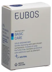 EUBOS Seife fest unparfümiert blau (125g)