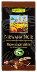 RAPUNZEL Nirwana Noir Zartbitterschokolade mit dunklere Praliné-Füllung vegan (100g)