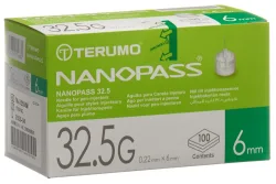 TERUMO Pen Nadel NANOPASS 32.5G 0.22x6mm (100 Stk)
