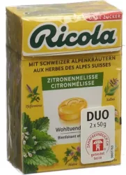 Ricola Zitronenmelisse Bonbons, ohne Zucker, mit Stevia (2x50g)