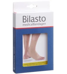 Bilasto Fussgelenkbandage Ferse offen beige L (1 Stk)