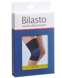 Bilasto Kniebandage schwarz/blau M (1 Stk)